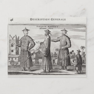 Postal Hombres chinos, una descripción general de una cue