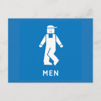 Hombres de baños públicos, Rótulo, California, EE.