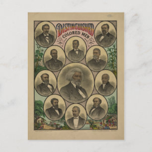 Postal Hombres de Colores Distinguidos Frederick Douglass