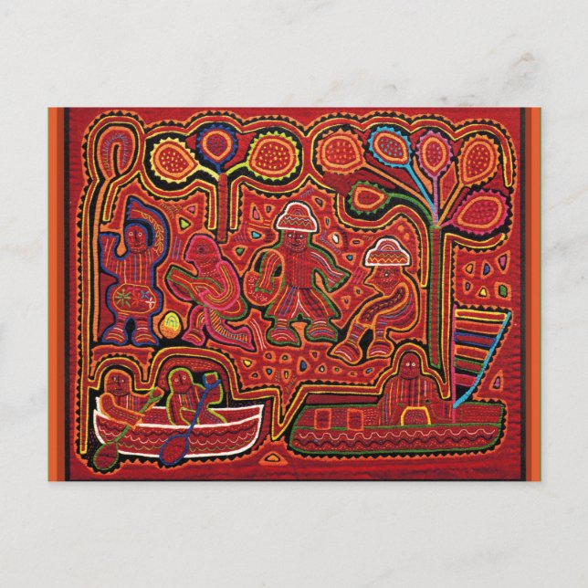 Postal Hombres de la India atuna en Cayucos (Anverso)