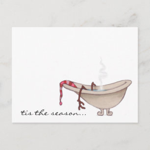 Postal Hombres de nieve con POSTCARD "descansa tus extrem