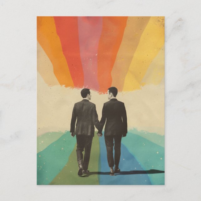 Postal Hombres de Orgullo (Anverso)