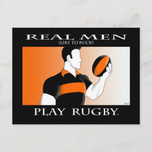Postal Hombres de verdad: Rugby