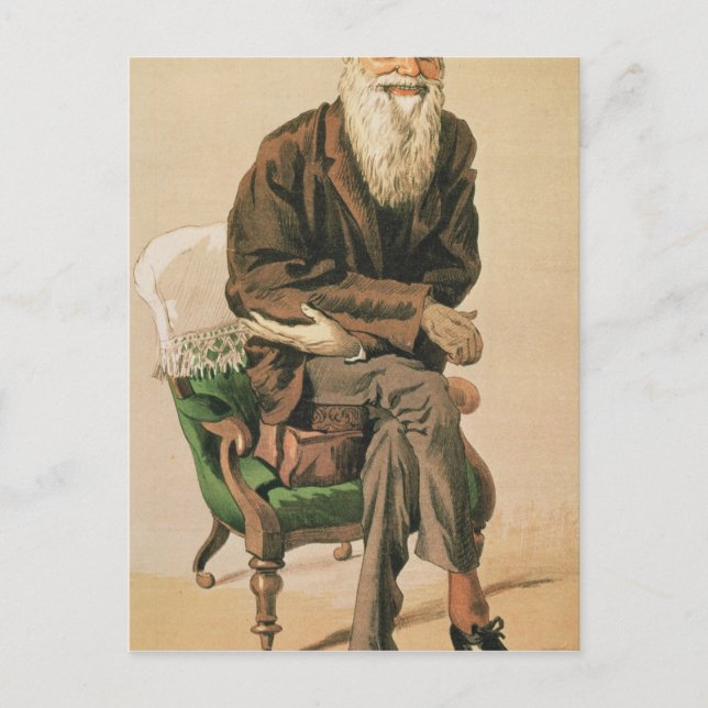Postal Hombres del Día, No. 33, Charles Darwin (Anverso)