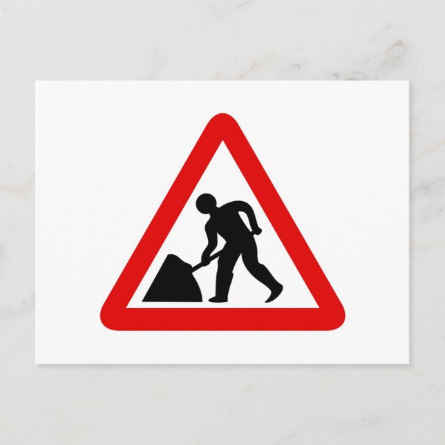 Postal Hombres en el trabajo (Anverso)