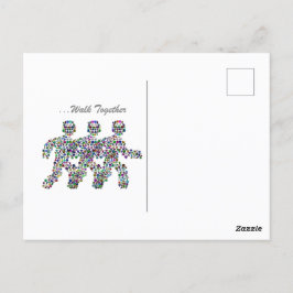 Postal Hombres en movimiento - Diseño de figuras para cam