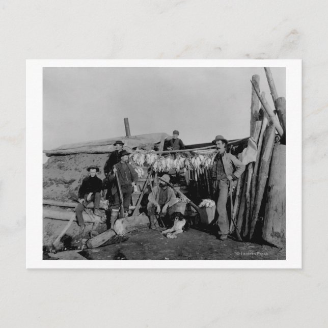 Postal Hombres Klondike después de cazar ptarmigan en Nom (Anverso)