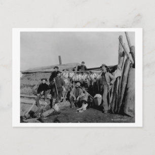 Postal Hombres Klondike después de cazar ptarmigan en Nom