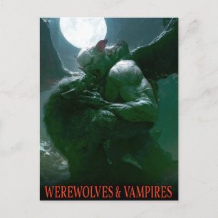 Postal Hombres lobo y vampiros - Dominancia