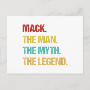 Postal Hombres Mack El Hombre El Mito La Leyenda