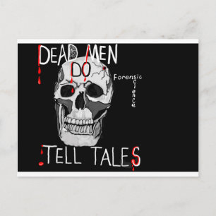 Postal Hombres muertos de Skull Forensic Science CSI