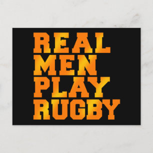 Postal Hombres Reales Juegan Al Rugby