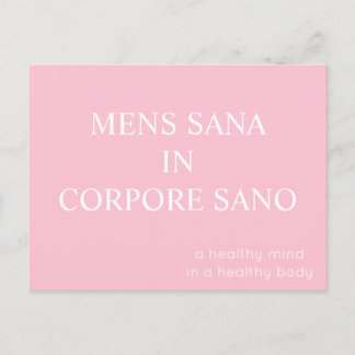Postal Hombres Sana En La Postcard Corporal Sano - Rosa