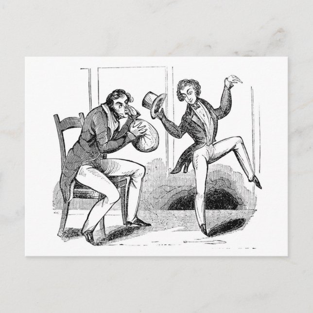 Postal Hombres Sniffing Nitrous Personalizado Postcard (Anverso)