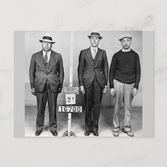 Postal Hombres Vestidos Sharp: 1933 (Anverso)