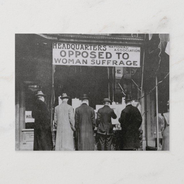 Postal Hombres viejos enojados - Vintage (Anverso)