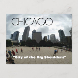 Postal "Hombros grandes" Chicago--postal