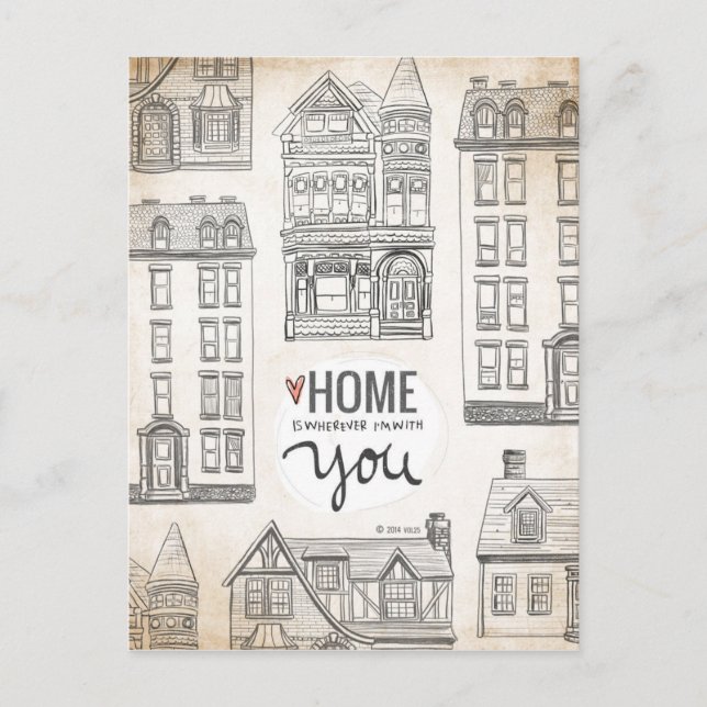 Postal Home is wherever I'm with You. (Anverso)