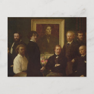 Postal Homenaje a Delacroix, 1864