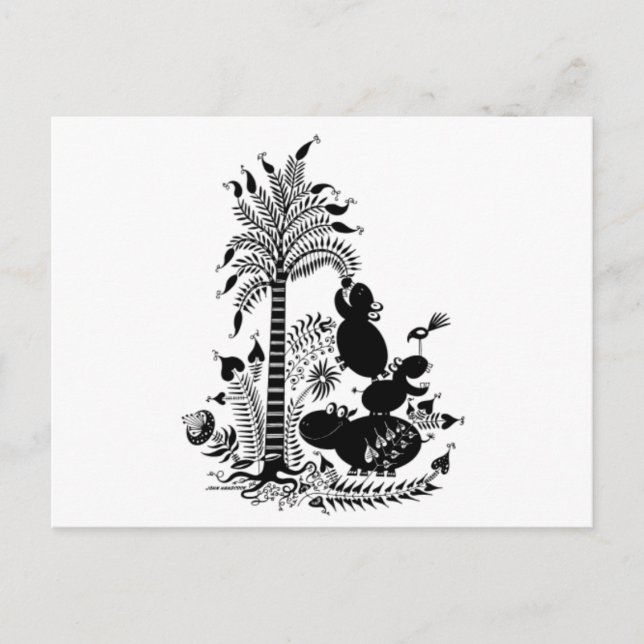 Postal Homenaje a Hungry Hippos (Anverso)