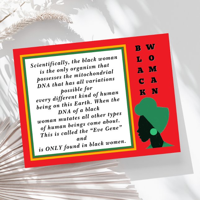 Postal Homenaje a la mujer negra en el mes de la historia (Subido por el creador)