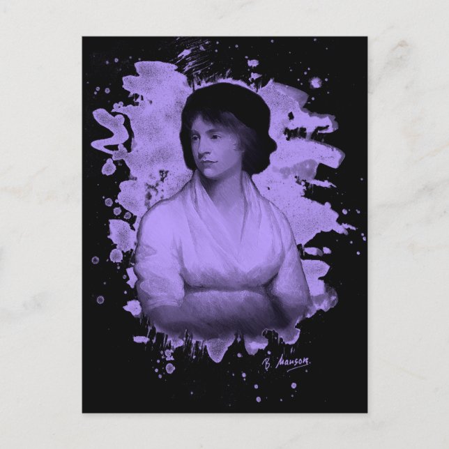 Postal Homenaje a Mary Shelley (Wollstonecraft) (Anverso)