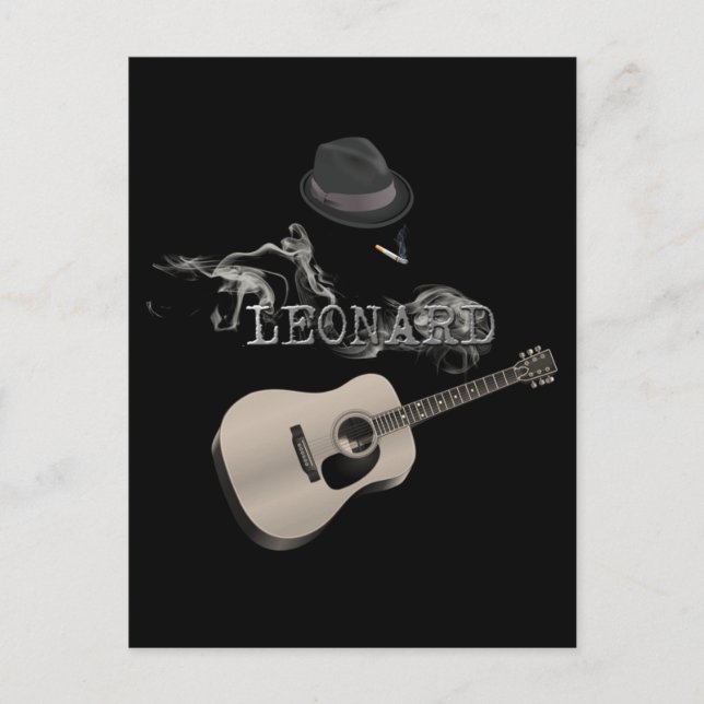 Postal Homenaje al cigarrillo Leonard (Anverso)