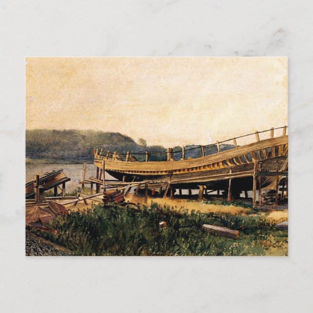 Postal Homer - Construcción naval, Ipswich (Anverso)