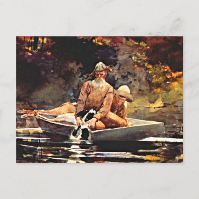 Postal Homer - Después de la caza (Anverso)