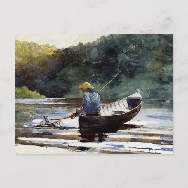 Postal Homero - Pesca de niños (Anverso)