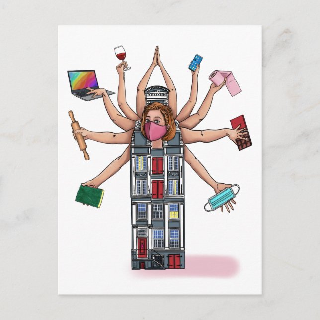 Postal "Homestasking" (Búsqueda de domicilio) (Anverso)