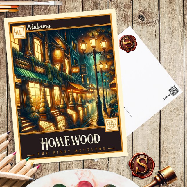 Postal Homewood, Alabama | Vintage (Subido por el creador)