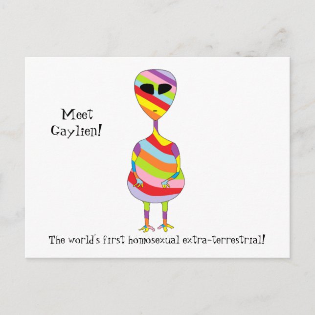 Postal Homo-Alienus (Anverso)