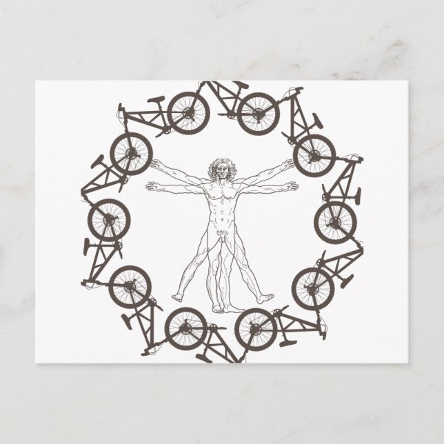 Postal Homo Cyclistus (Anverso)