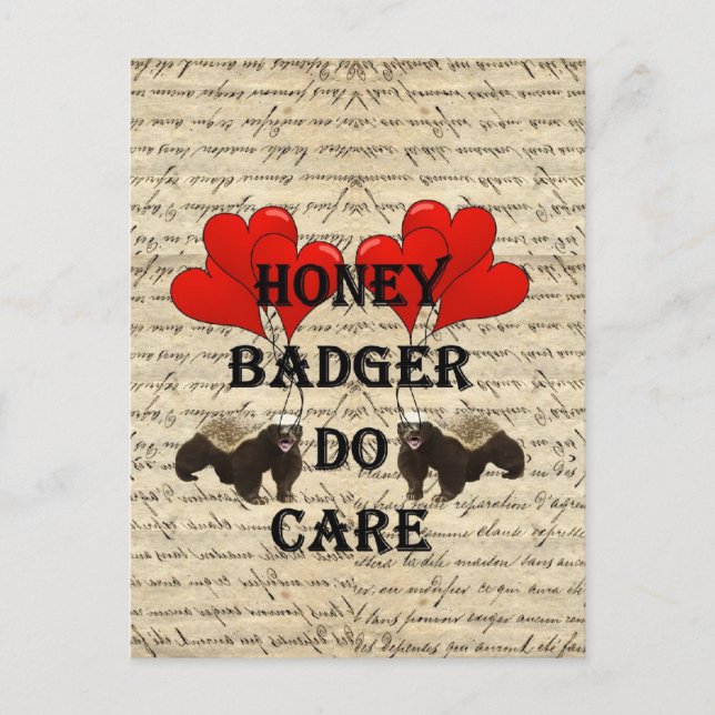 Postal Honey badger (Anverso)
