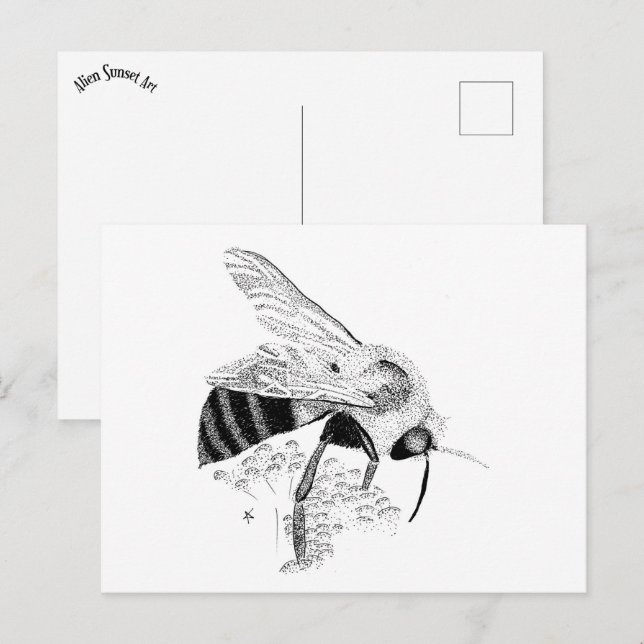 Postal Honeybee (Anverso / Reverso)