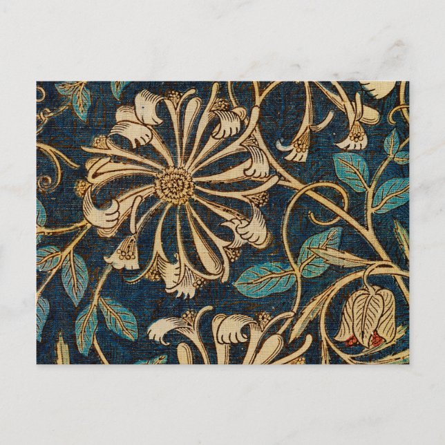 Postal Honeysuckle (1876) Por William Morris (Anverso)