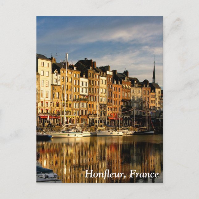 Postal Honfleur, Francia (Anverso)