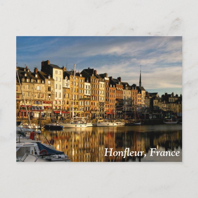 Postal Honfleur, Francia (Anverso)