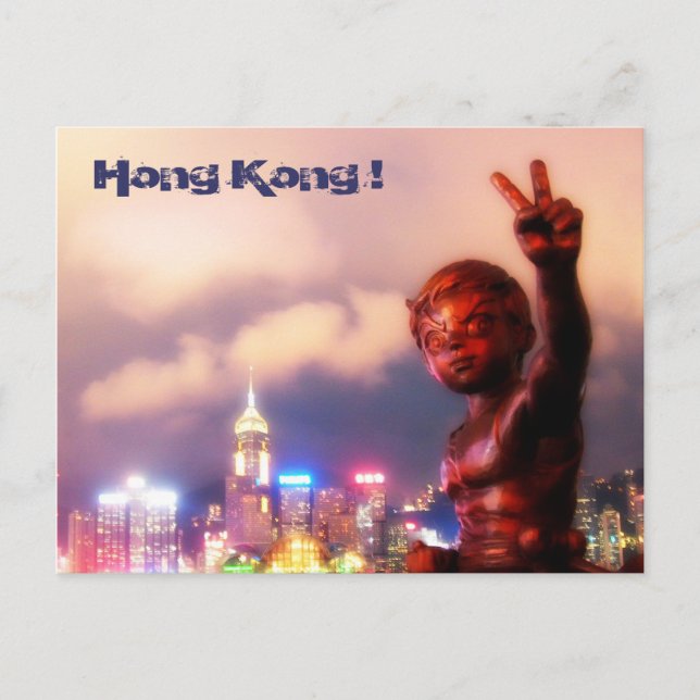 Postal ¡Hong Kong! (Anverso)