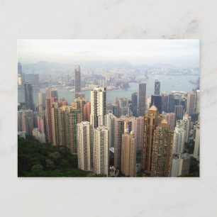 Postal Hong Kong desde la cima