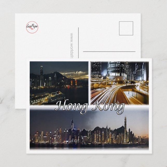 Postal Hong Kong - Mosaico - (Anverso / Reverso)