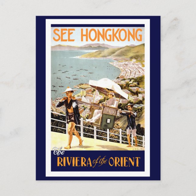 Postal Hong Kong Vintage Reise (Anverso)
