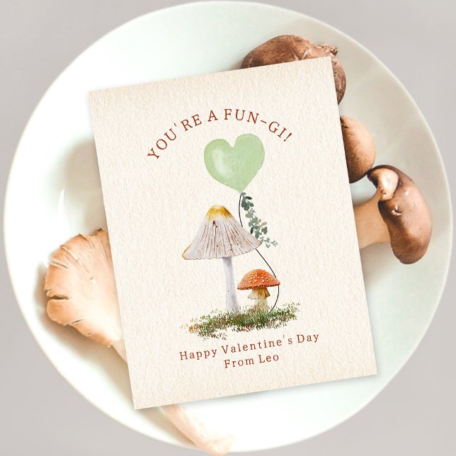 Postal Hongi Pun Mushroom Classroom Valentine (Subido por el creador)