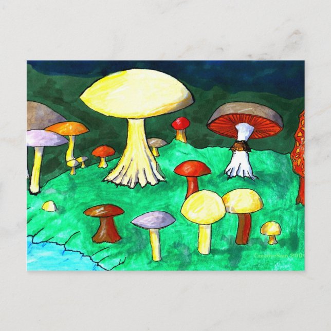 Postal Hongos (Anverso)