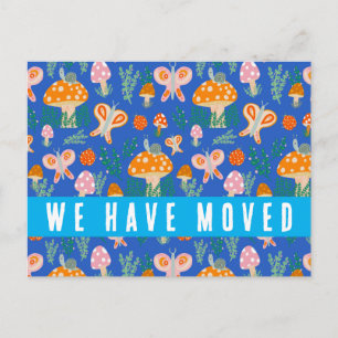 Postal Hongos Lindos Anuncio de Mudanza Nueva Casa Caraco