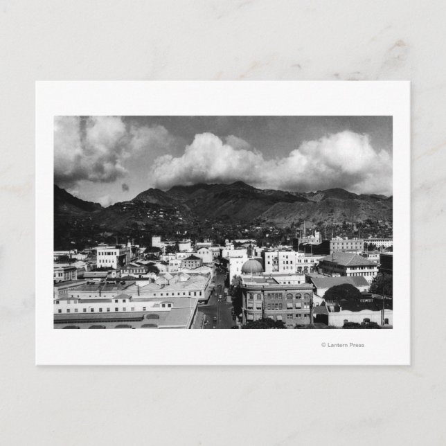 Postal Honolulu, HA - Vista de la ciudad desde la Torre A (Anverso)