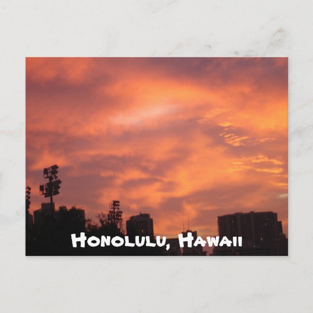 Postal Honolulu, Hawai (Anverso)