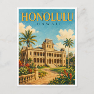 Postal Honolulu Hawái Palacio Iolani GeoSaga