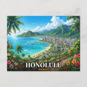 Postal Honolulu Hawái Viajes